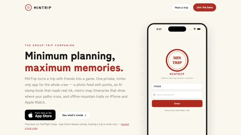 MinTrip screenshot